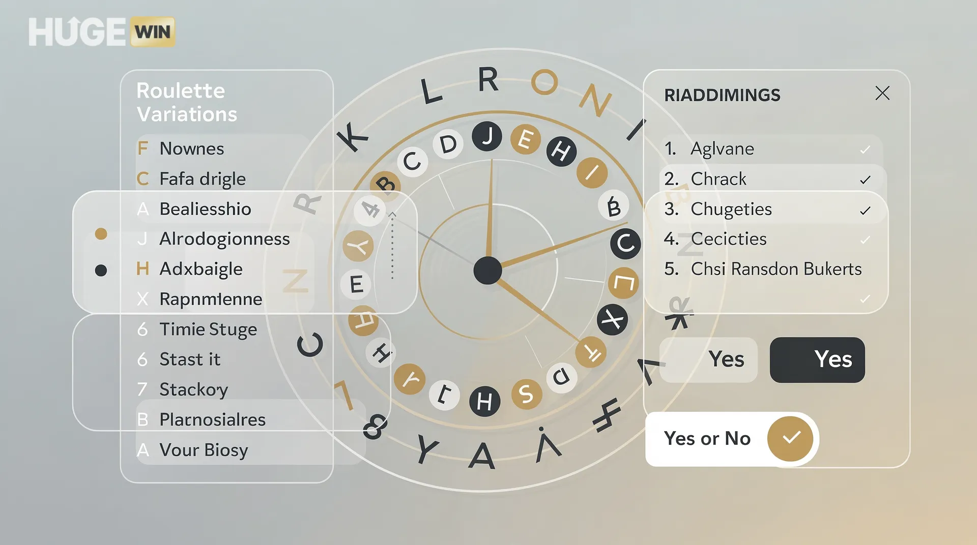 Roleta Online com Nomes, Letras e Alfabeto